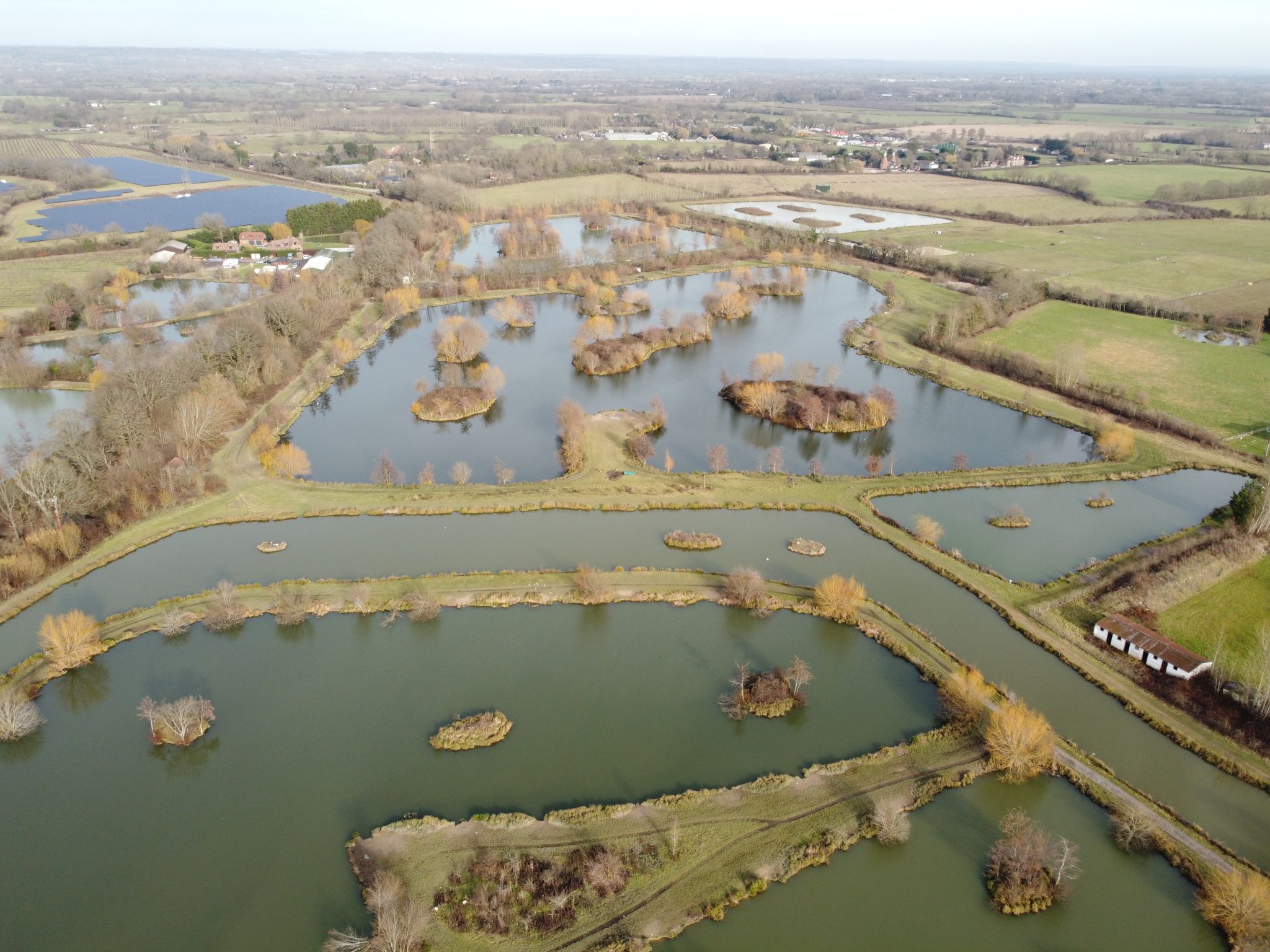 A view of Orchard Place Farm Fishery